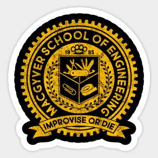 Retro - MacGyver School Of engineering Sticker